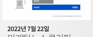 [7월 22일 마케팅 뉴스클리핑] 쿠팡, 이커머스 1위 향해 거침없이 질주 외